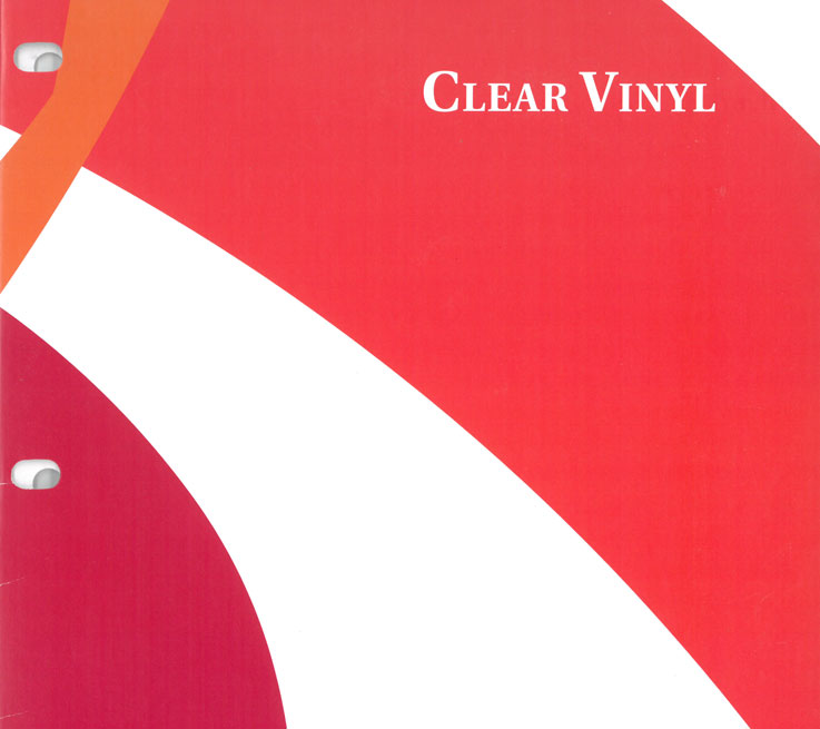 Clear Vinyl Sample Card